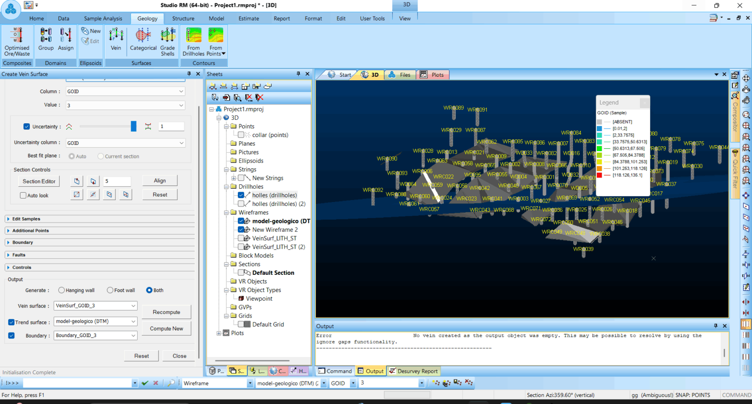 modelamento geologico 3d